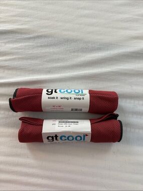 gtcool Red Cooling Towels - Set of 2